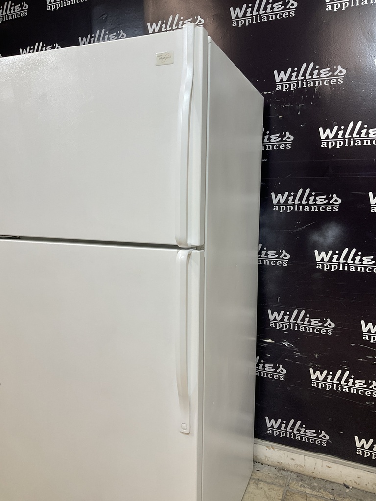 Whirlpool Used Refrigerator Top and Bottom 30x66 (white) 