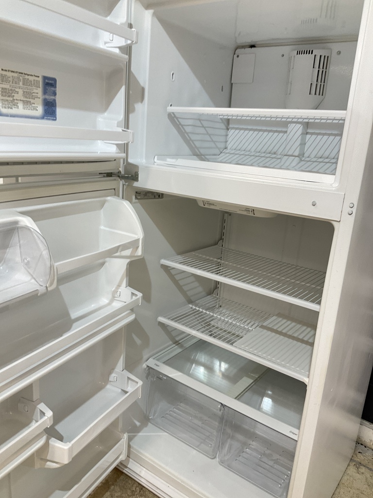 Whirlpool Used Refrigerator Top and Bottom 30x66 (white) 