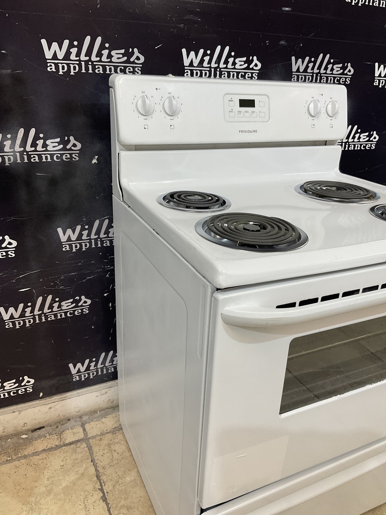 Frigidaire Used Electric Stove 220volts (40/50 AMP) 30inches {no cord} (White) 