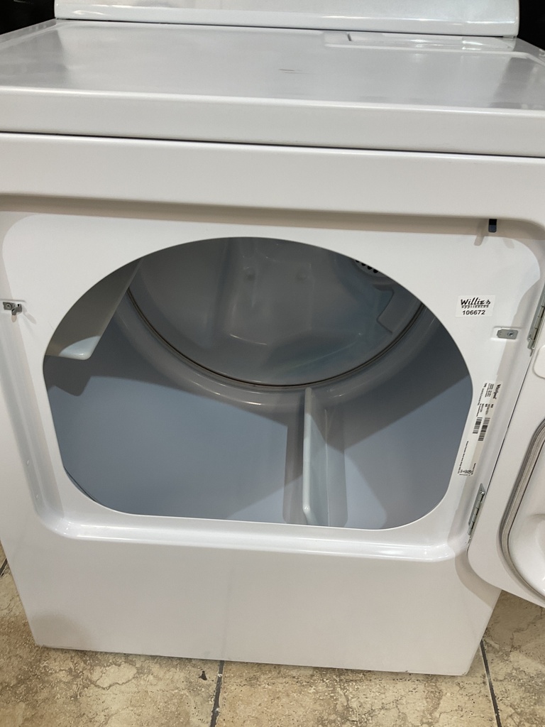 Whirlpool Used Electric Dryer 220volts (30 AMP) 29inches {no cord} (White) 