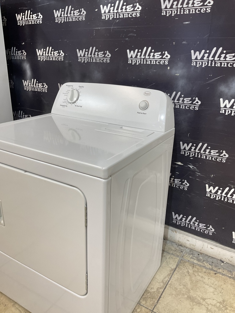 Roper Used Electric Dryer 220volts (30 AMP) 29inches {3 prong} (White) 