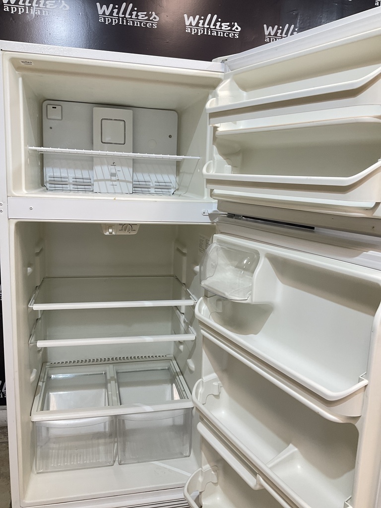 White Westinghouse Used Refrigerator Top and Bottom 30x66 (White) 