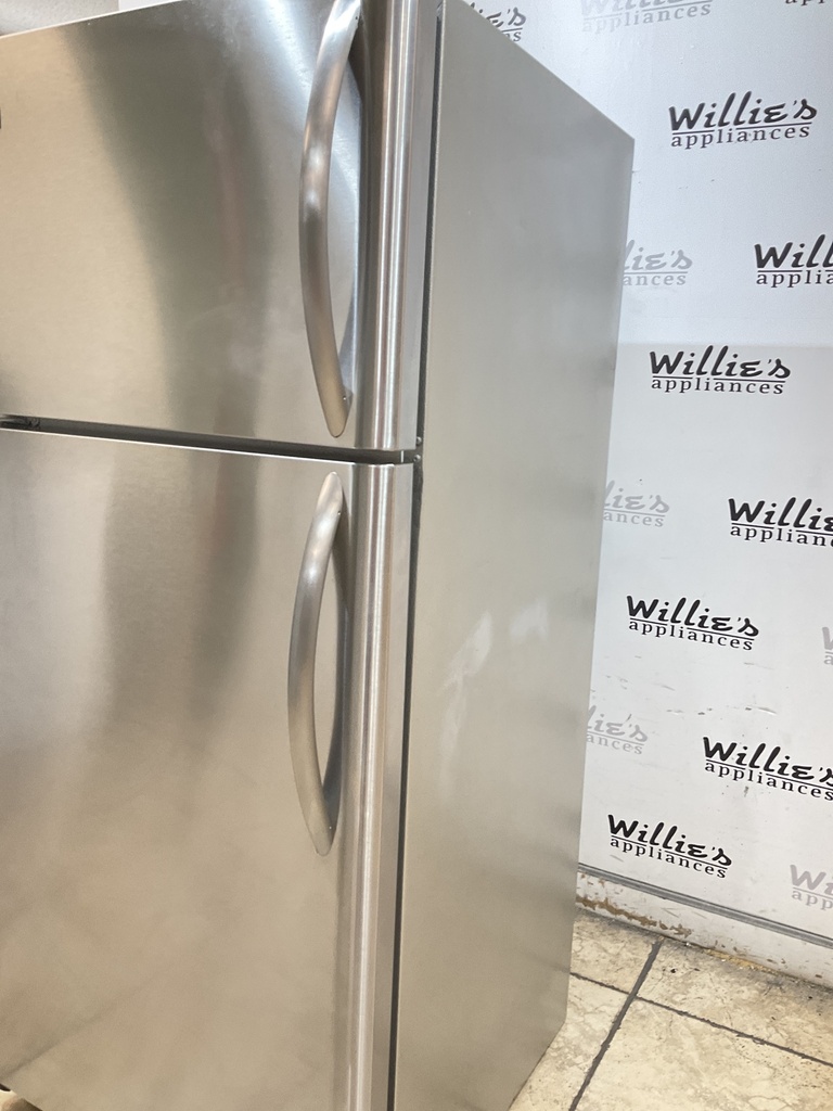Frigidaire Used Refrigerator Top and Bottom 30x66 1/2” (Stainless Steel) 