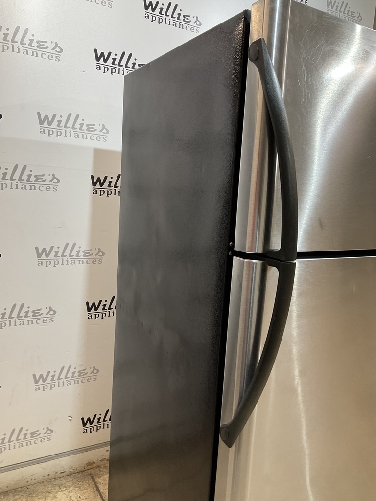 Frigidaire Used Refrigerator Top and Bottom 30x66 (Stainless Steel) 