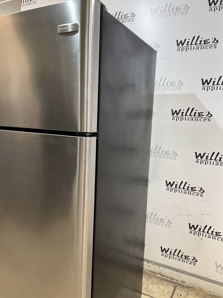 Frigidaire Used Refrigerator Top and Bottom 30x66 (Stainless Steel) 