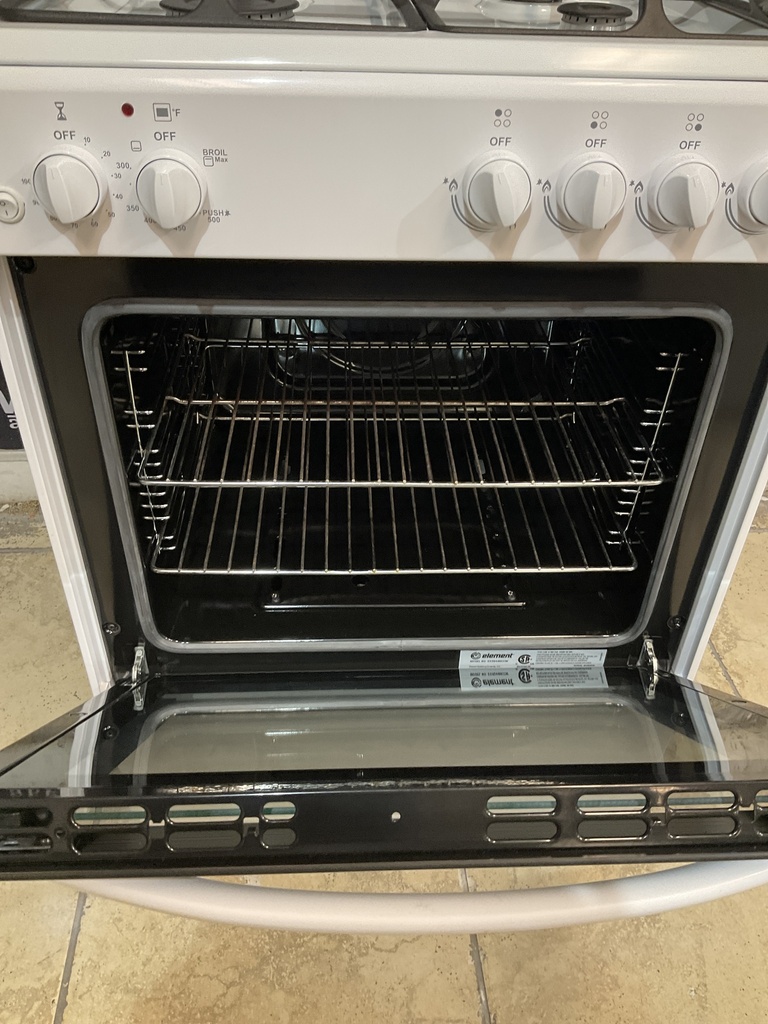 Element Used Natural Gas Stove 23 1/2” (White) 