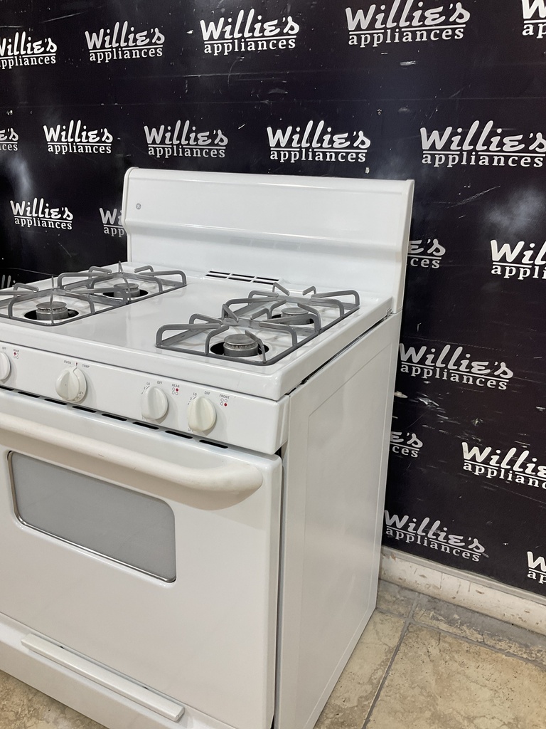 Ge Used Natural Gas Stove 30inches (White) 