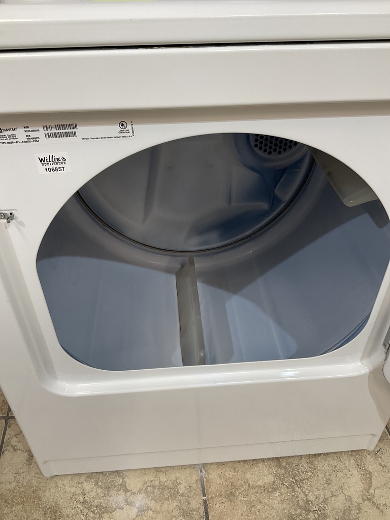 Maytag Used Electric Dryer 220volts (30 AMP) 29inches {3 prong} (White)