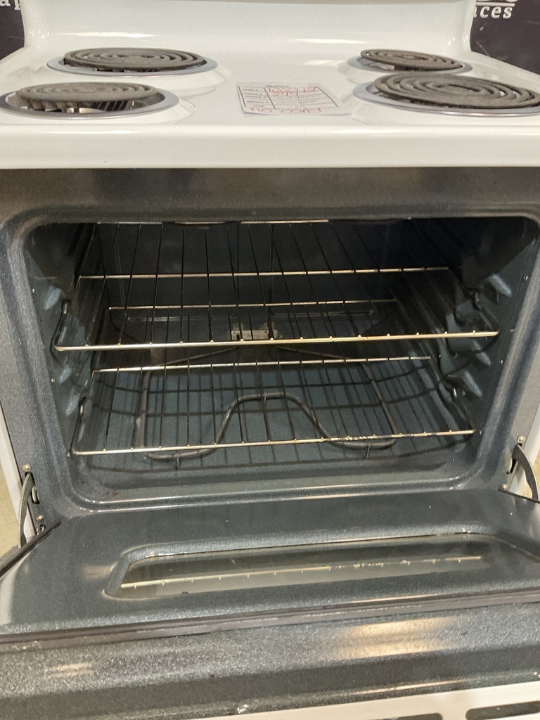 Ge Used Electric Stove 220volts (30 AMP) 30inches {no cord} (white) 
