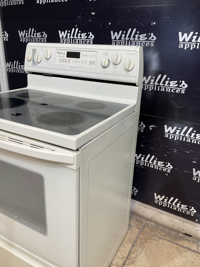 Whirlpool Used Electric Stove 220volts (40/50 AMP) 30inches {no cord} (Bisque) 