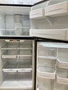 Ge Used Refrigerator Top and Bottom 30x66 1/2” (stainless steel) 