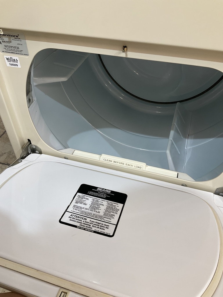 Kenmore Used Electric Dryer 220volts (30 AMP) 29inches {3 prong} (Bisque’) 