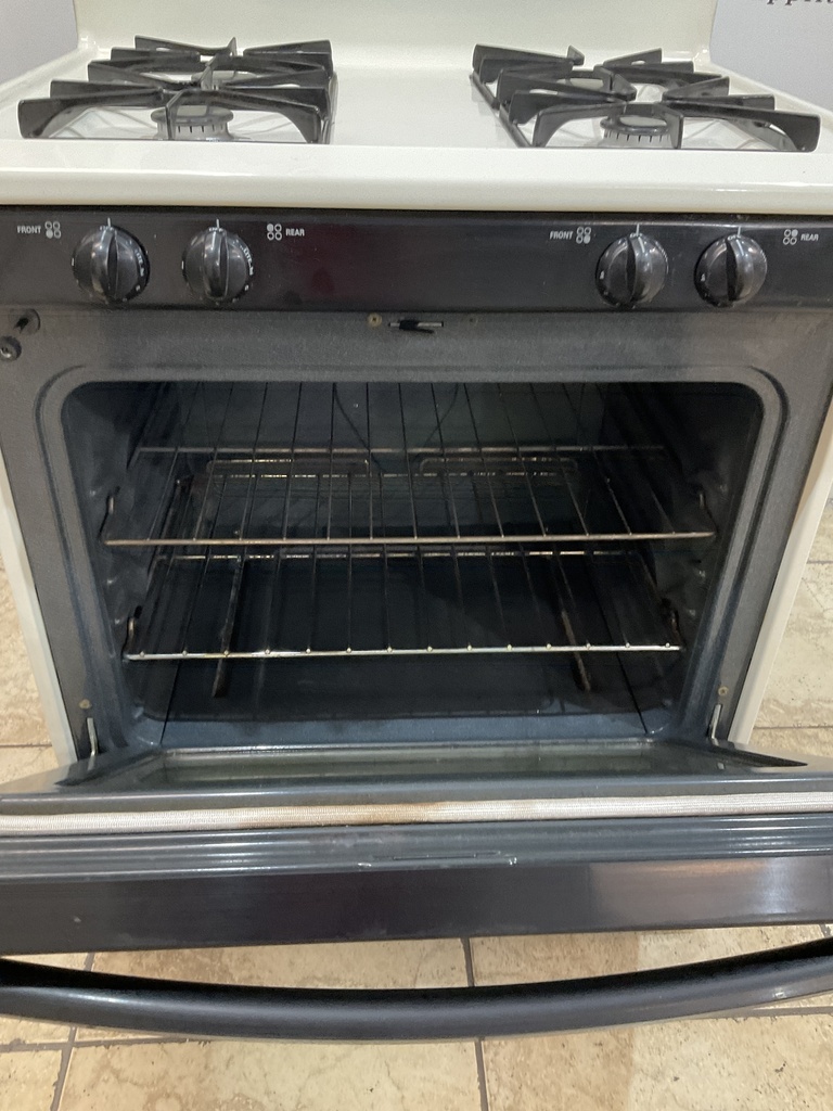 Kenmore Used Natural Gas Stove 30inches (Bisque/black) 