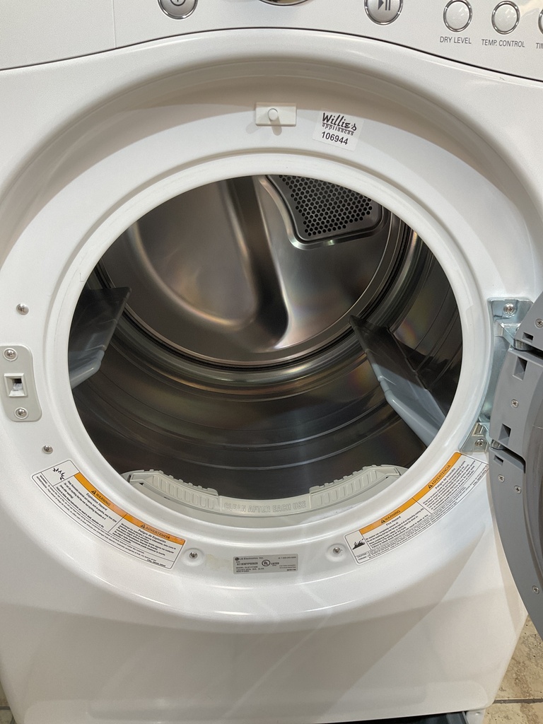 Lg Used Electric Dryer 220volts (30 AMP) 27inches {4 prong} (White)