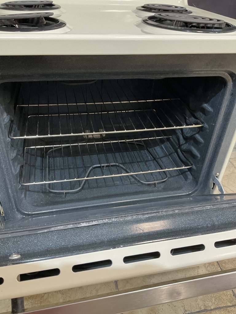 Hotpoint Used Electric Stove 220volts (40/50 AMP) 30inches {no cord} (bisque/black) 