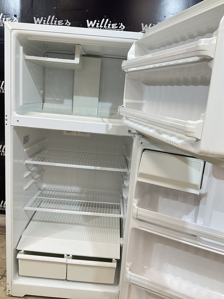 Hotpoint Used Refrigerator Top and Bottom 28x61 1/2” (White) 