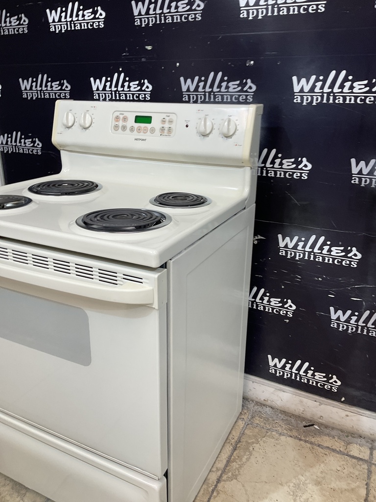 Hotpoint Used Electric Stove 220volts (40/50 AMP) 30inches {4 prong} (Bisque) 
