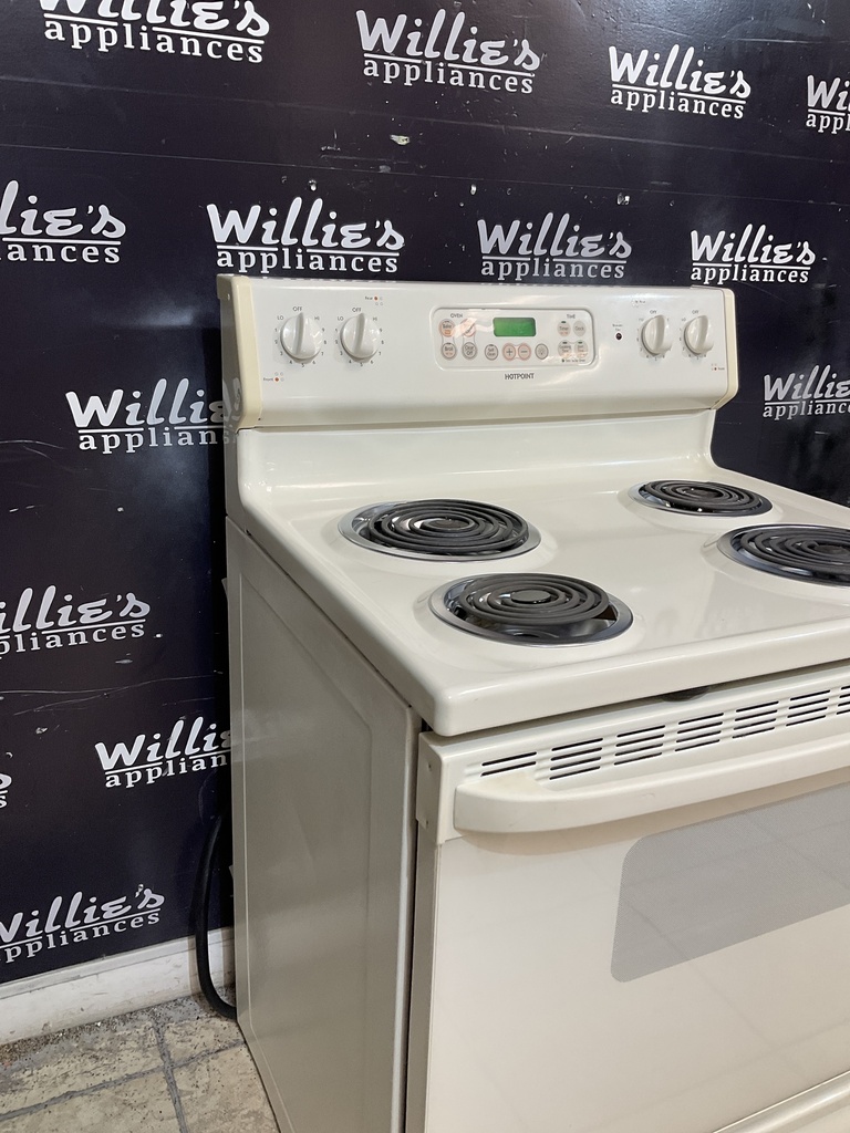 Hotpoint Used Electric Stove 220volts (40/50 AMP) 30inches {4 prong} (Bisque) 