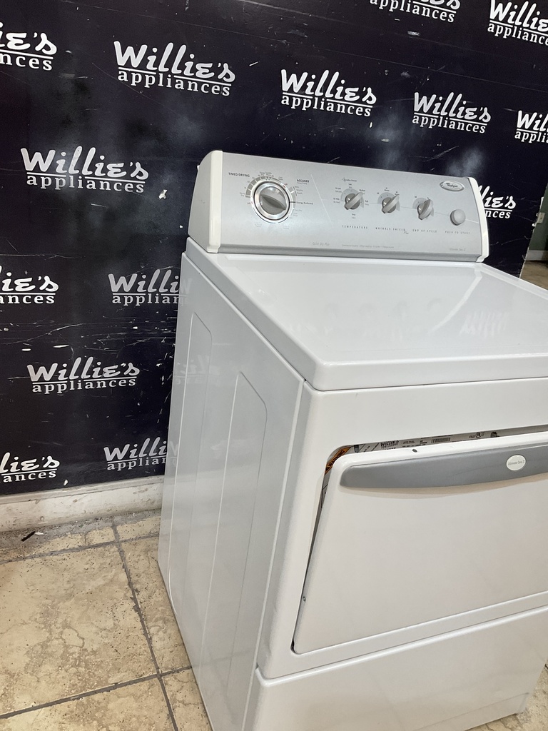 Whirlpool Used Electric Dryer 220volts (30 AMP) 29inches {3 prong} (White) 