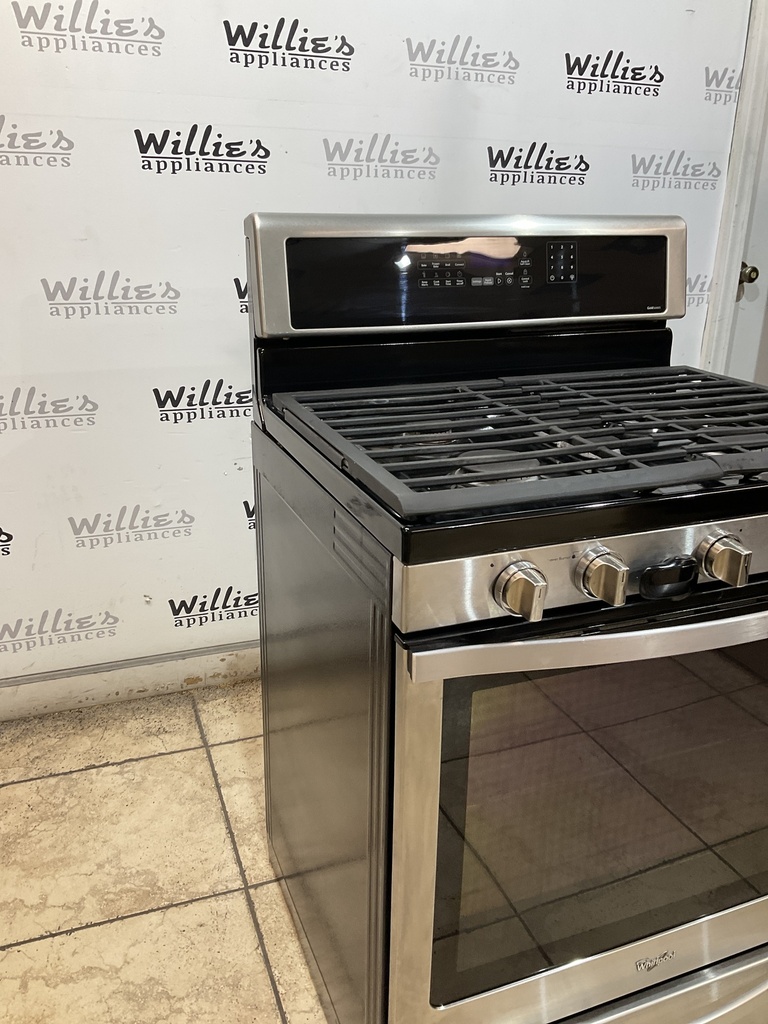 Whirlpool Used Natural Gas Stove 30inches (stainless steel) 