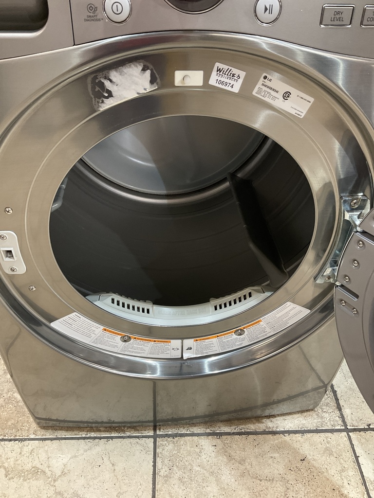Lg Used Electric Dryer 220volts (30AMP) 27inches {3 prong}  (Grey) 