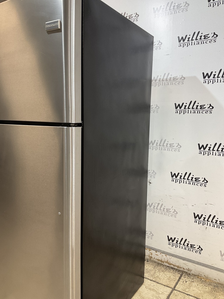 Frigidaire Used Refrigerator Top and Bottom 30x68 1/2” (Stainless Steel) 