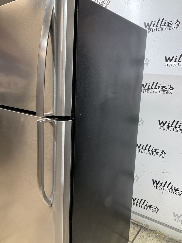 Frigidaire Used Refrigerator Top and Bottom 30x65 1/2” (Stainless Steel)