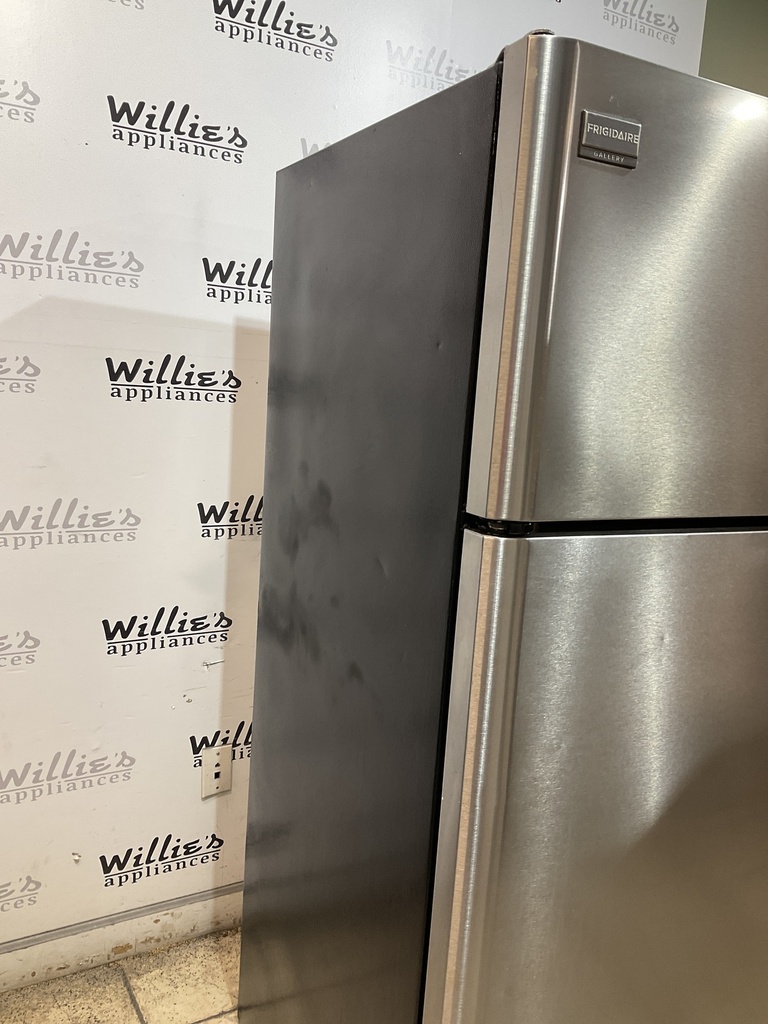 Frigidaire Used Refrigerator Top and Bottom 30x65 1/2” (Stainless Steel)