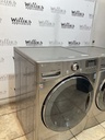 Lg Used Natural Gas Set Washer/Dryer Front-load 27inches (Grey) 