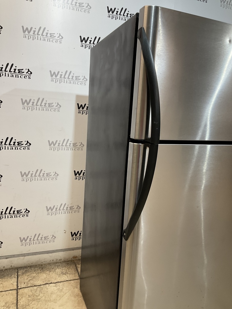 Frigidaire Used Refrigerator Top and Bottom 30x66 1/2” (Stainless Steel) 