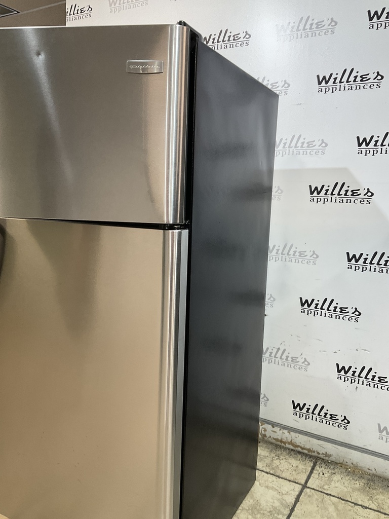 Frigidaire Used Refrigerator Top and Bottom 30x66 1/2” (Stainless Steel) 