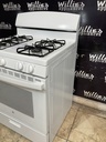 Ge Used Natural Gas Stove 30inches (white) 