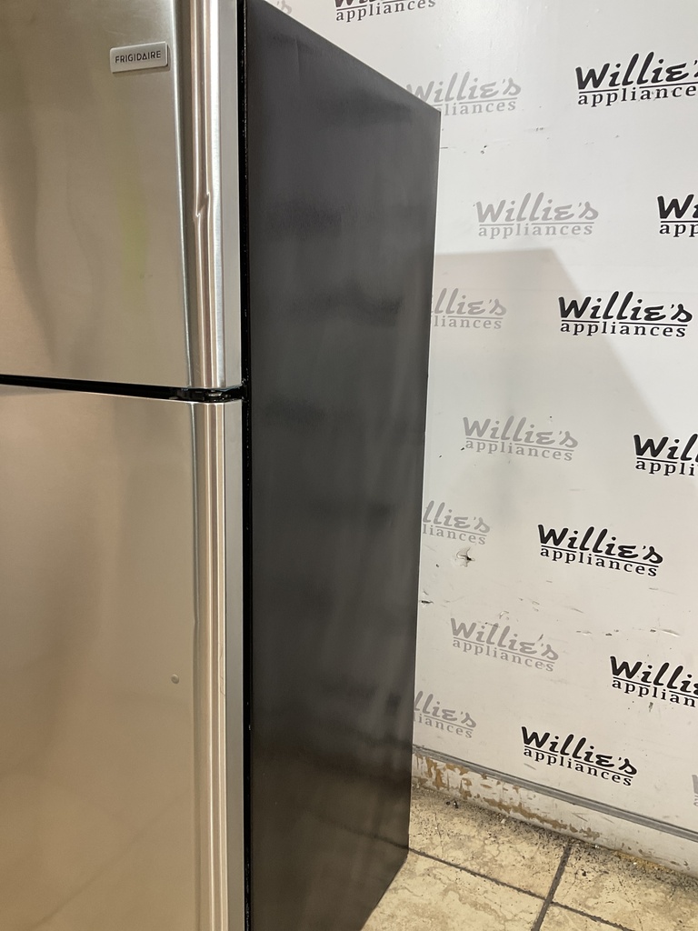 Frigidaire Used Refrigerator Top and Bottom 30x65 1/2” (Stainless Steel) 