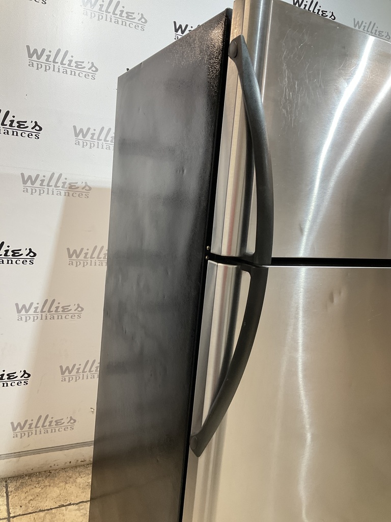 Frigidaire Used Refrigerator Top and Bottom 30x66 (Stainless Steel) 