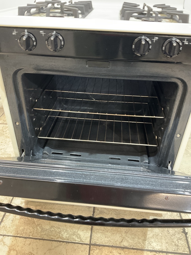 Magic Chef Used Natural Gas Stove 30inches (Bisque/black) 