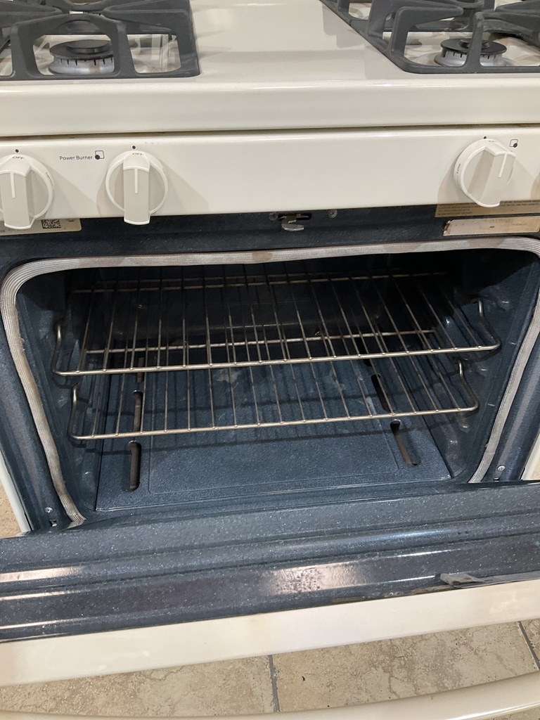 Whirlpool Used Natural Gas Stove 30inches (Bisque) 