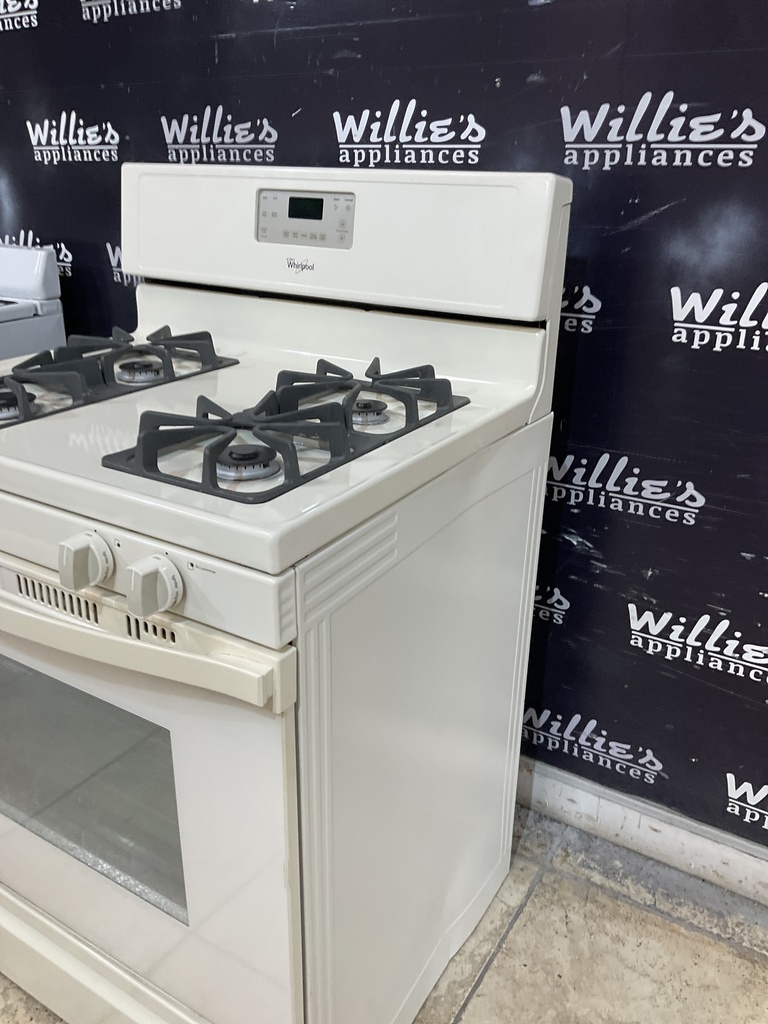 Whirlpool Used Natural Gas Stove 30inches (Bisque) 