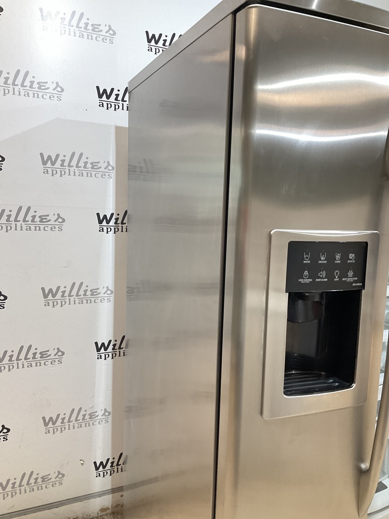 Ge Used Refrigerator Side By Side 36x70 1/2” (Stainless Steel) 