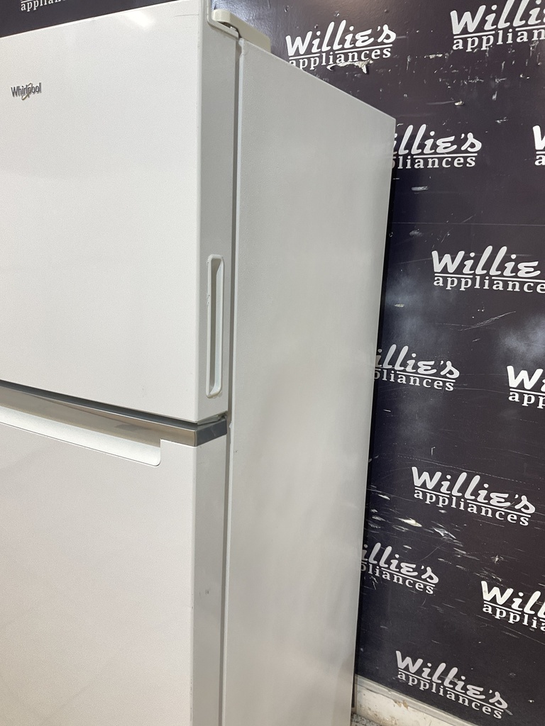 Whirlpool Used Refrigerator Top and Bottom 24x61 (White) 