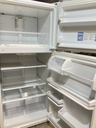 Whirlpool Used Refrigerator Top and Bottom 30x66 1/2” (White) 