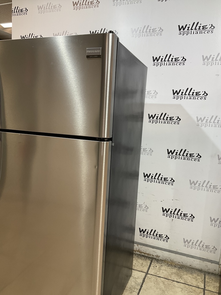 Frigidaire Used Refrigerator Top and Bottom 30x66 1/2” (Stainless Steel) 