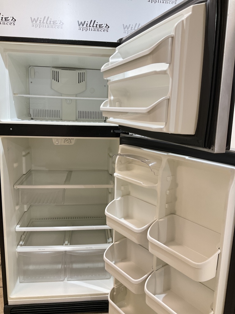 Kenmore Used Refrigerator Top and Bottom 30x66 1/2” (Stainless Steel) 