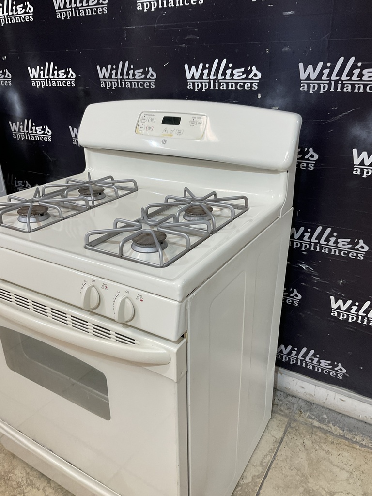 Ge Used Natural Gas Stove 30inches (bisque) 
