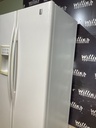 Ge Used Refrigerator Side by Side 36 1/2” x 69 1/2” (White) 