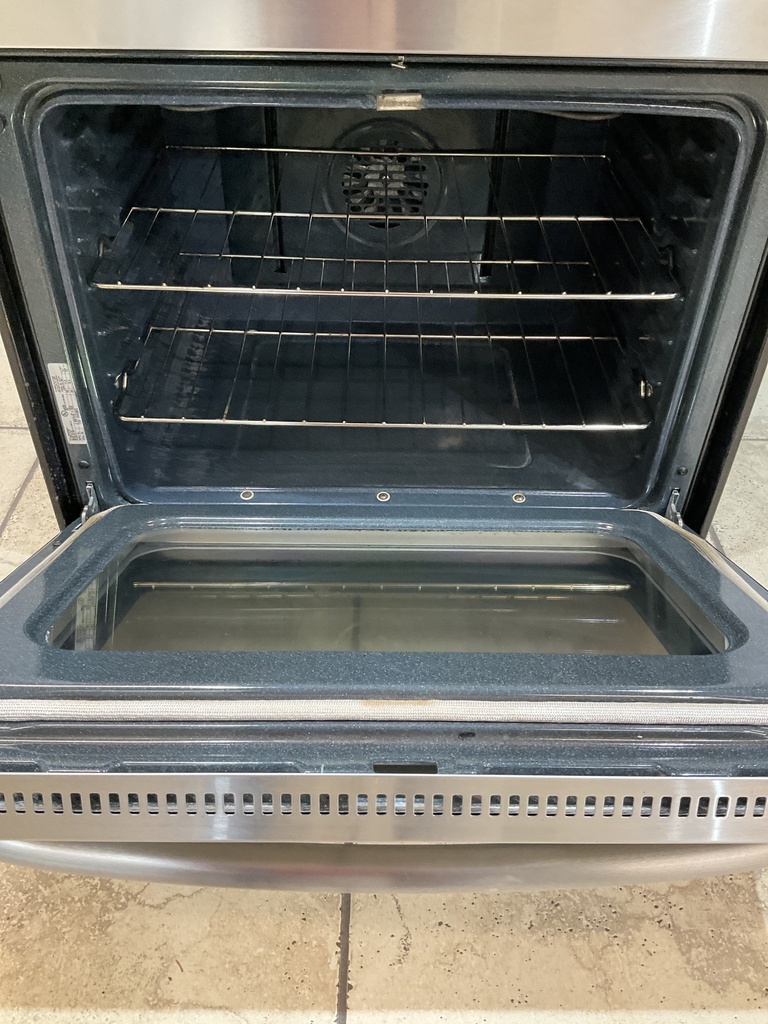 Ge Used Electric Stove 220volts (40/50 AMP) 30inches {3 prong} (Stainless steel) 