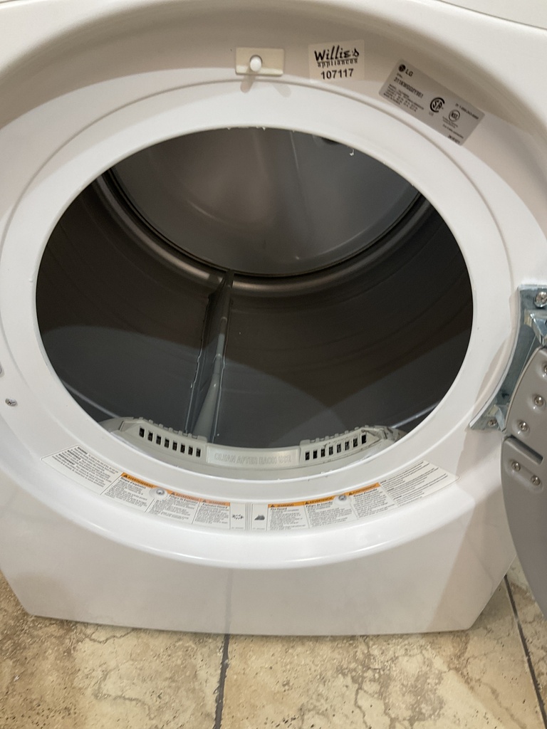 Lg Used Electric Dryer 220volts (30 AMP) 27inches {3 prong} (white) 
