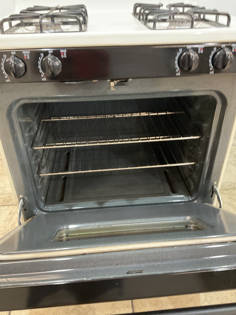 Ge Used Natural Gas Stove 30inches (bisque/black)