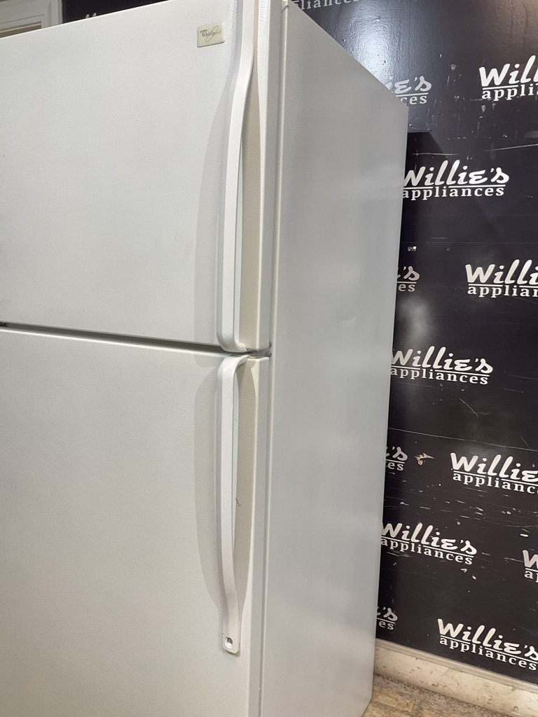 Whirlpool Used Refrigerator Top and Bottom 30x66 (White) 
