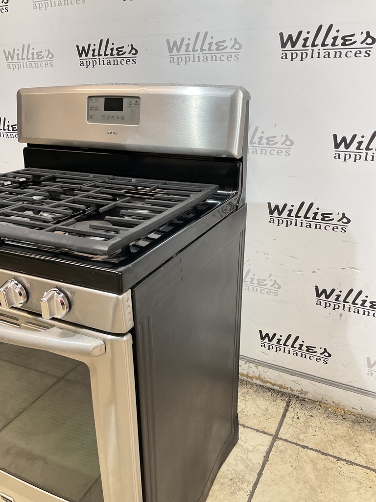 Maytag Used Natural Gas Stove 30inches (Stainless Steel’)