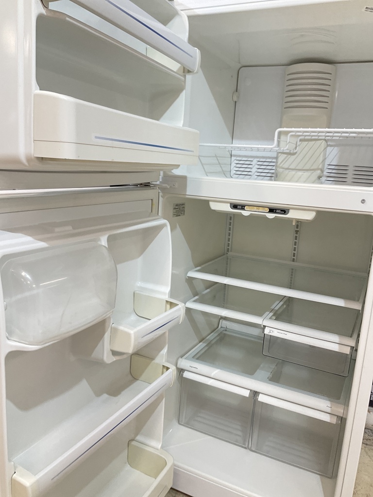 Ge Used Refrigerator Top and Bottom 30x66 1/2” (White) 